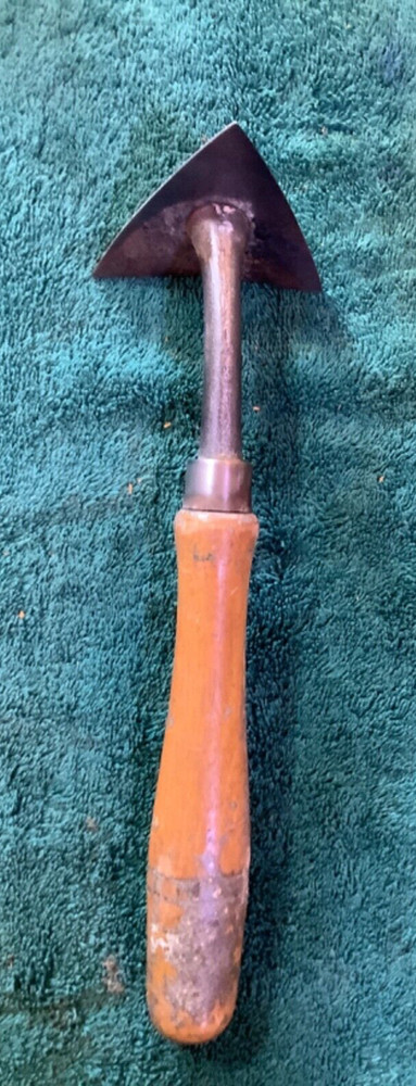 Vintage WM Johnson bent woodworking scraper
