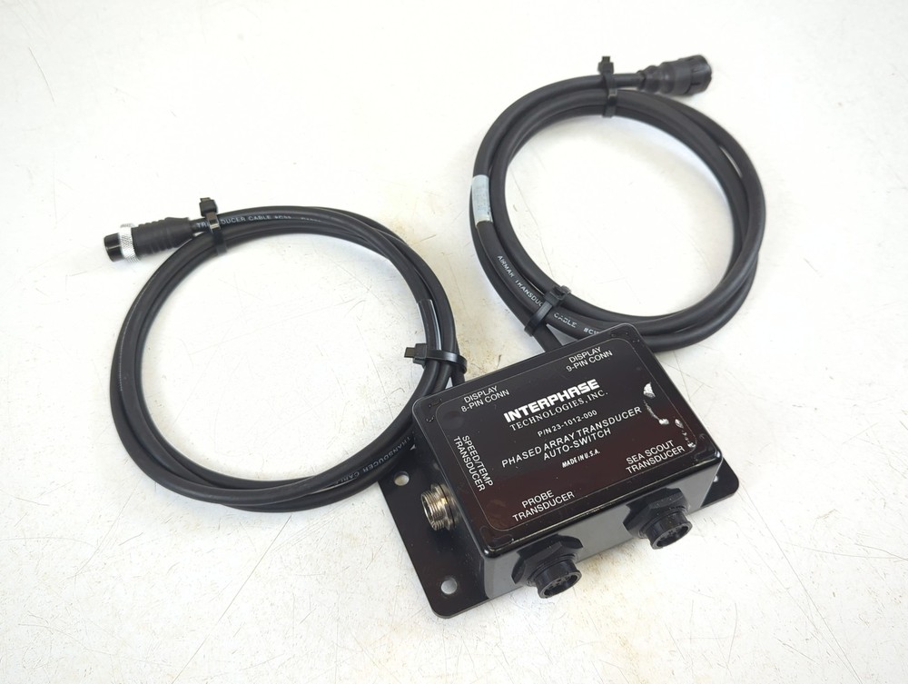 Interphase 23-1012-000 Twinscope FishFinder Phased Array Transducer Auto Switch