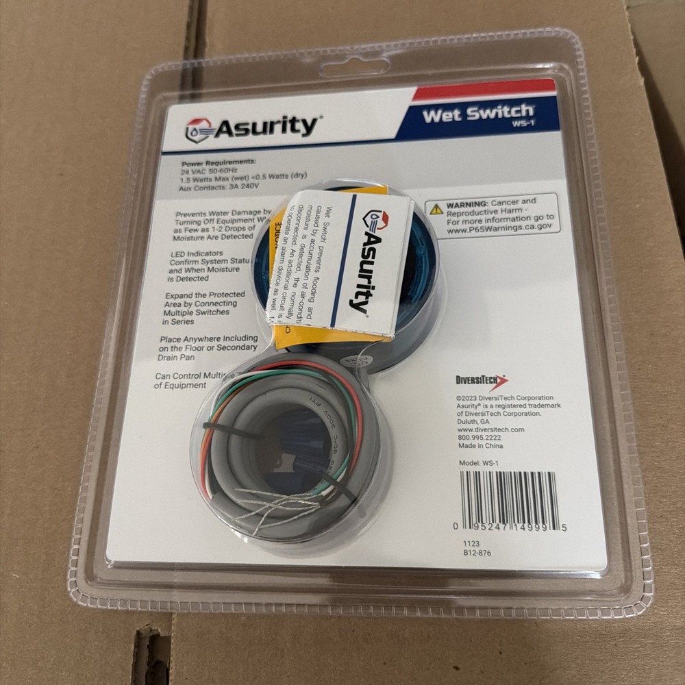 DiversiTech WS-1 Wet Switch Flood Detector (DOC32531)