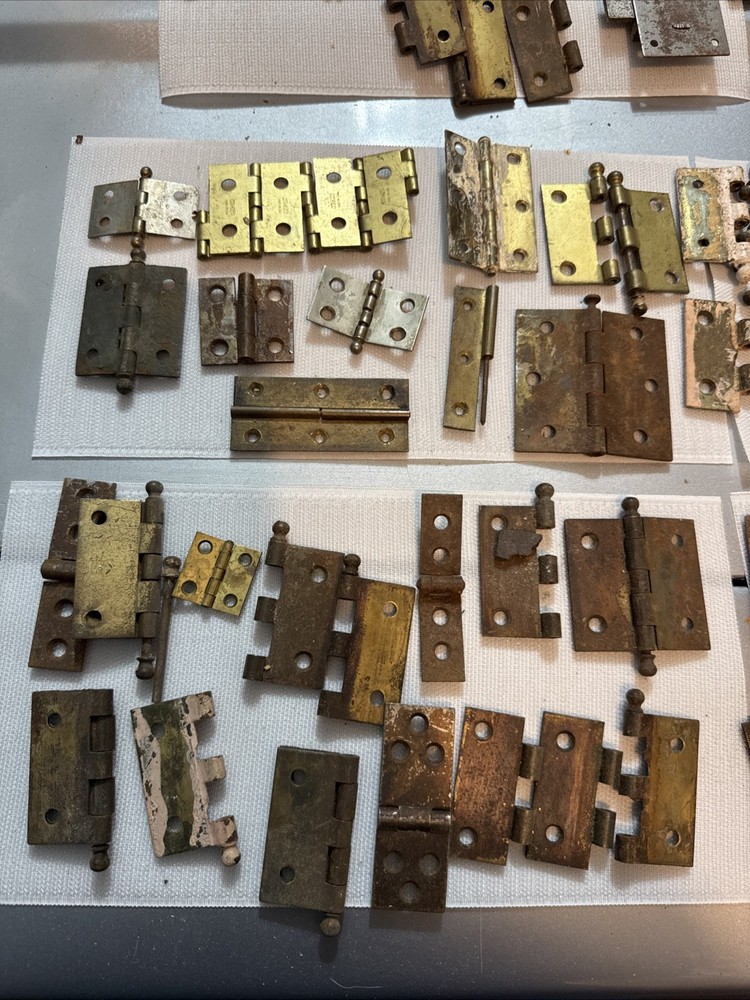 Vintage Brass Cabinet Locks & Hinges & Latches