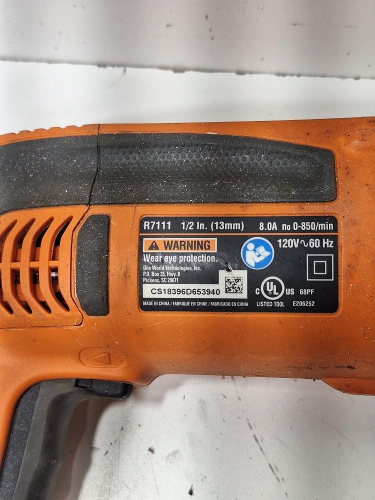 RIDGID TOOLS DRILL R7111 (P15025462)