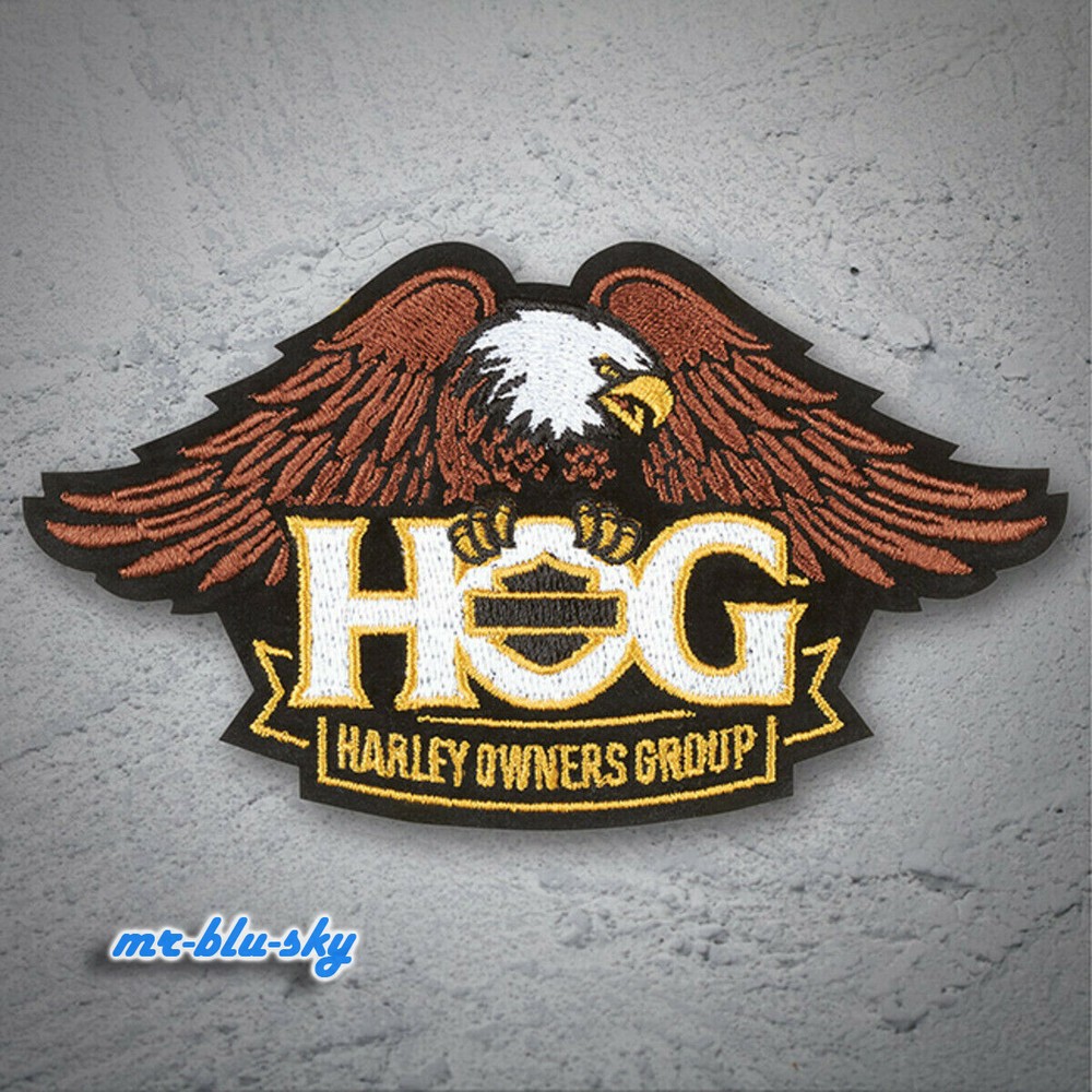 Small Eagle Gold Patch ~ Harley Davidson Owners Group H.O.G.