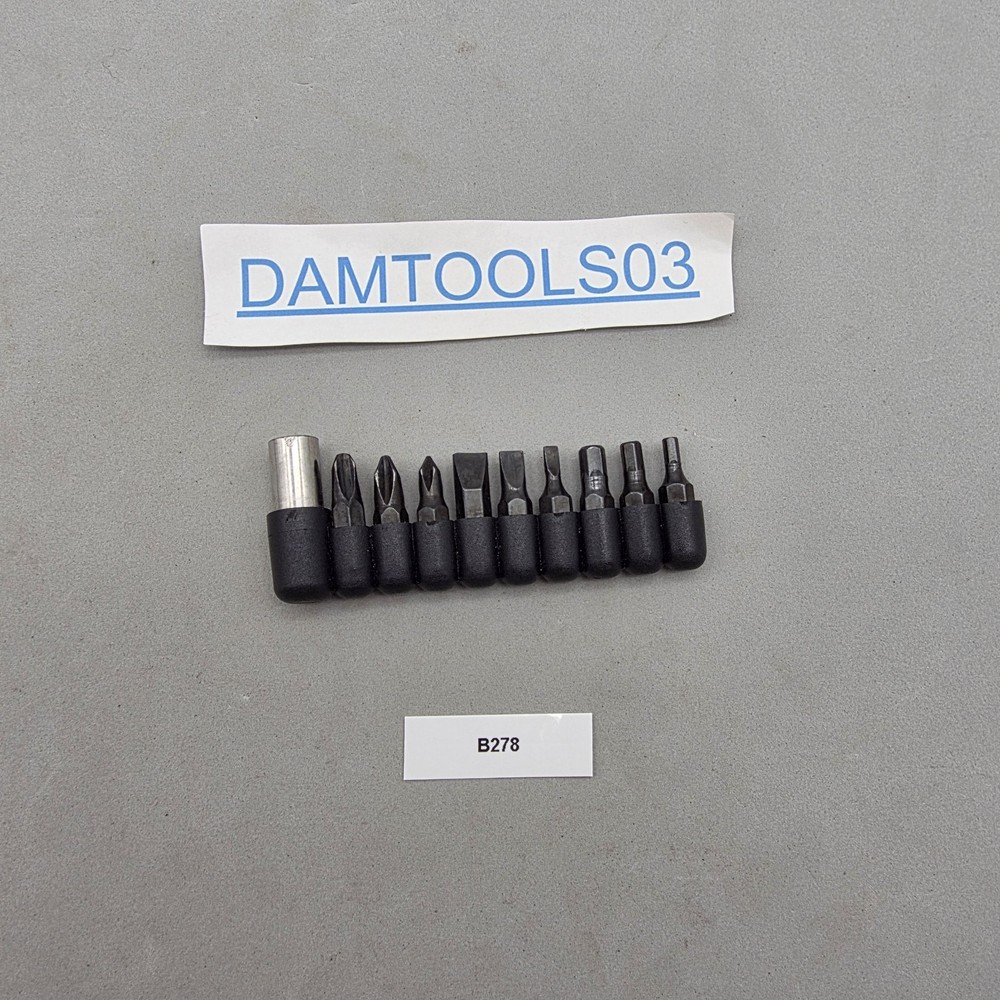 screwdriver bits and a bit holder