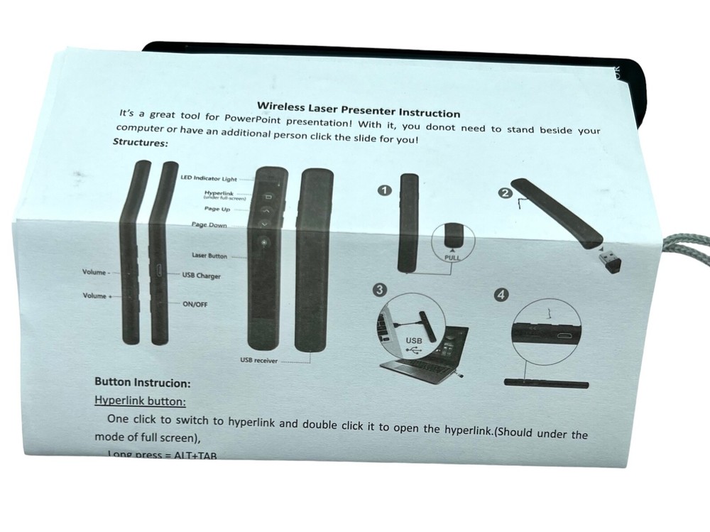 LNGOOR Presentation Clicker Pointer Support Hyperlink