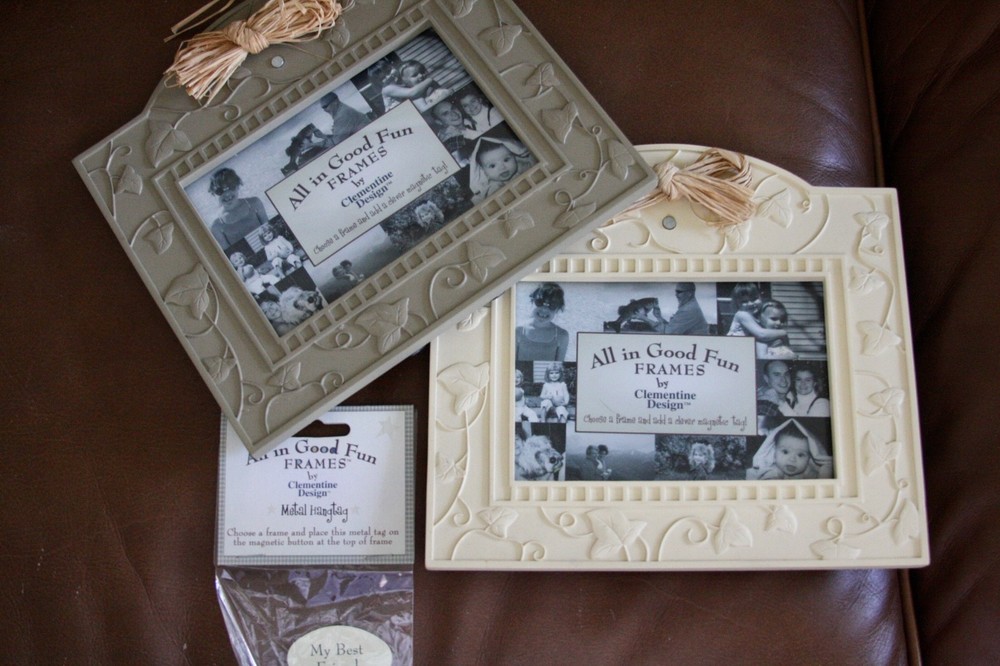 Two "All in Good Fun Frames" / 4X6 photo frames
