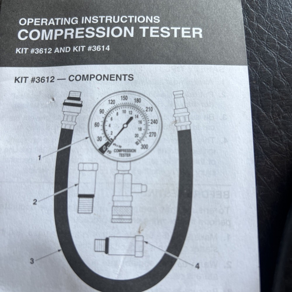 INNOVA 3612 Compression Tester - 4 Piece Kit