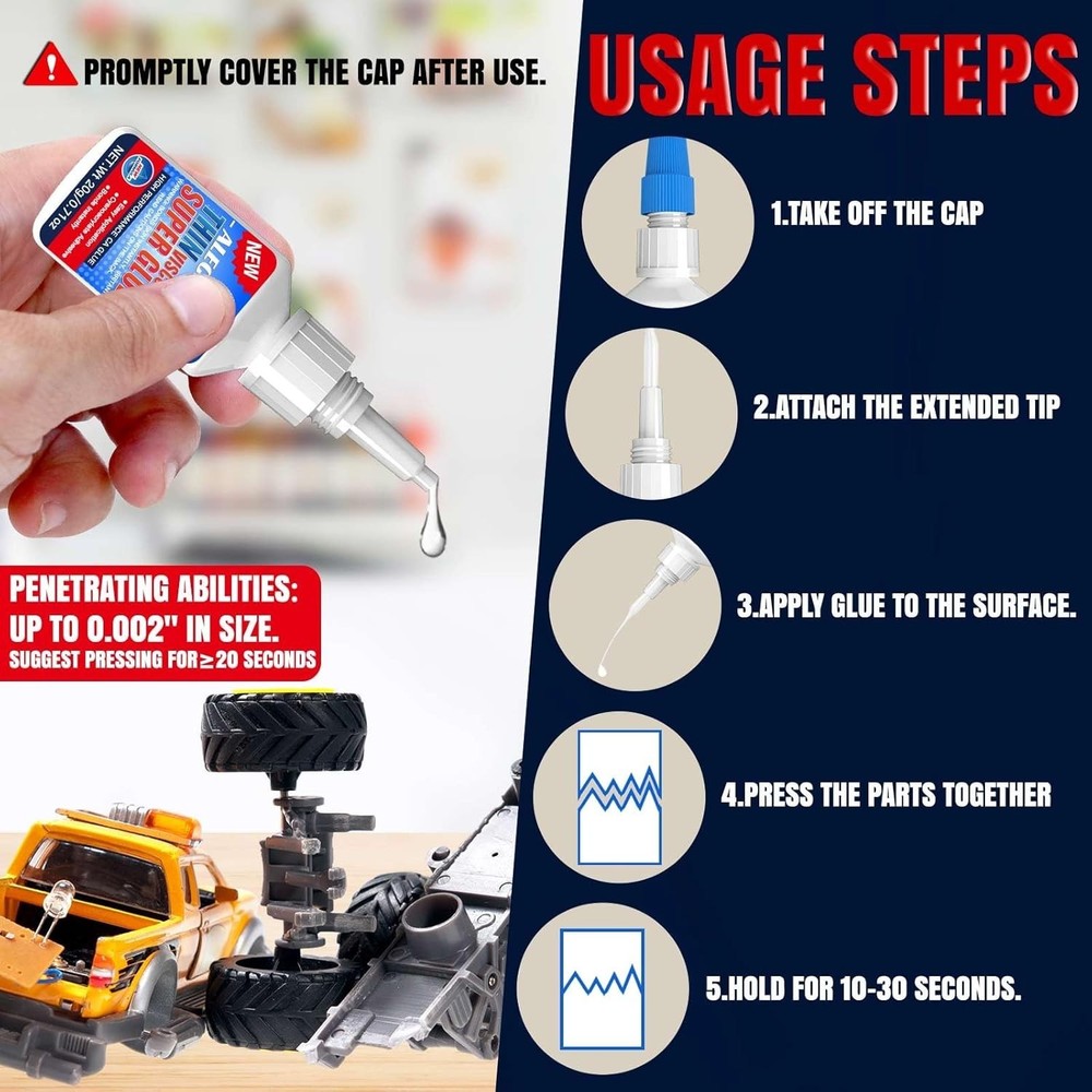 20g Thin CA Glue Fast Cure for Hobbies, Wood, Models & Precision Work
