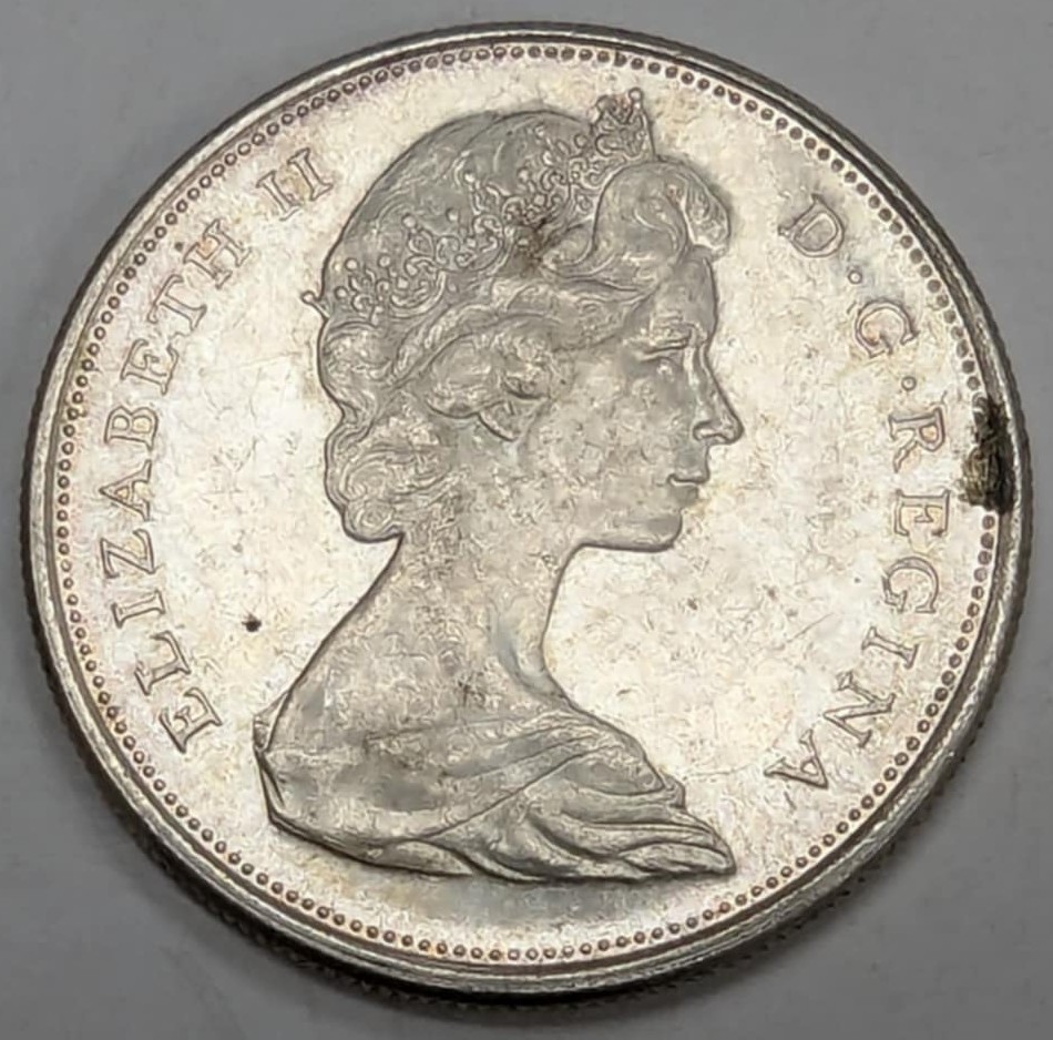 1965 Canada Half Dollar Silver Coin