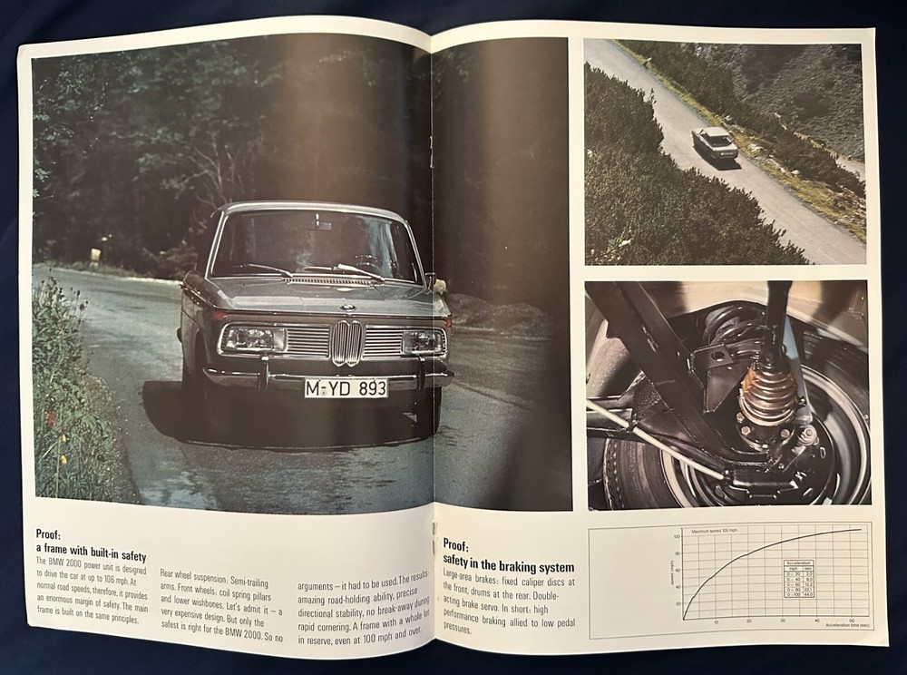 BMW 2000 sales brochure