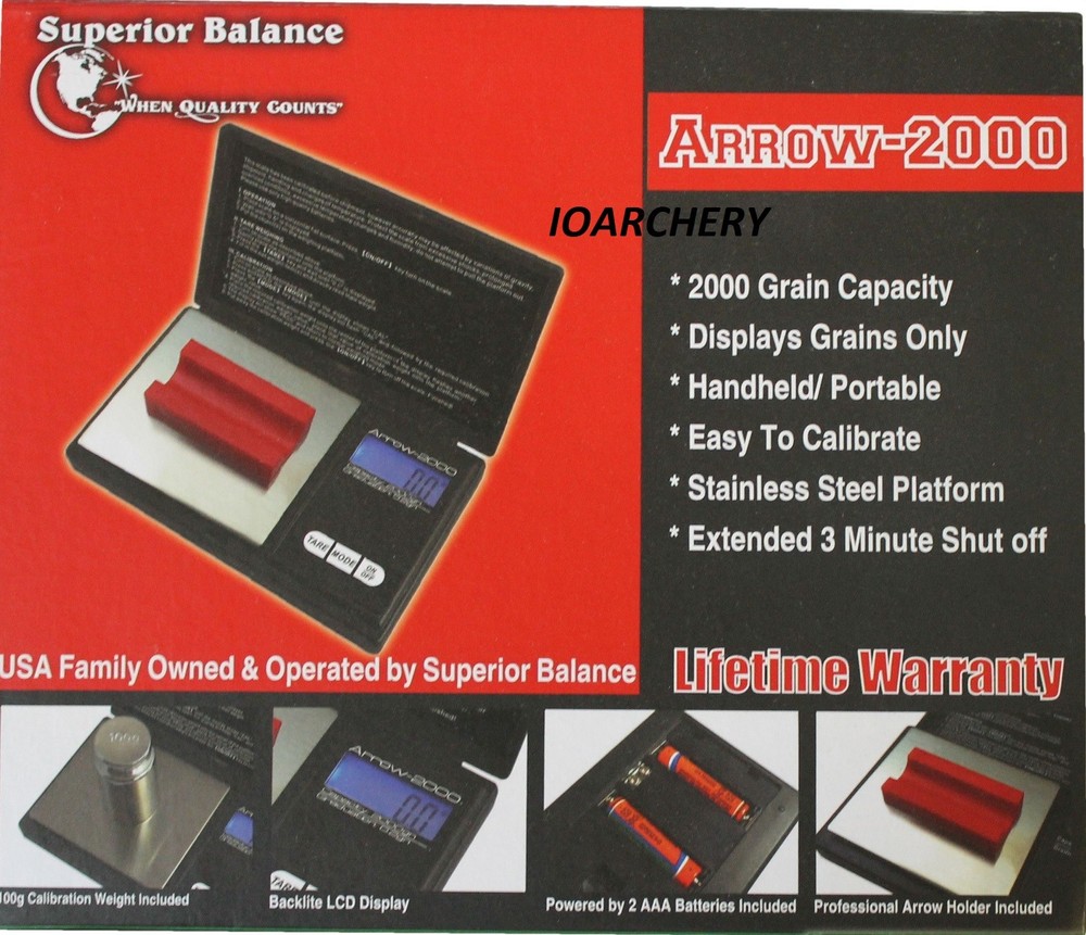 ARROW 2000 ARCHERY DIGITAL GRAIN SCALE