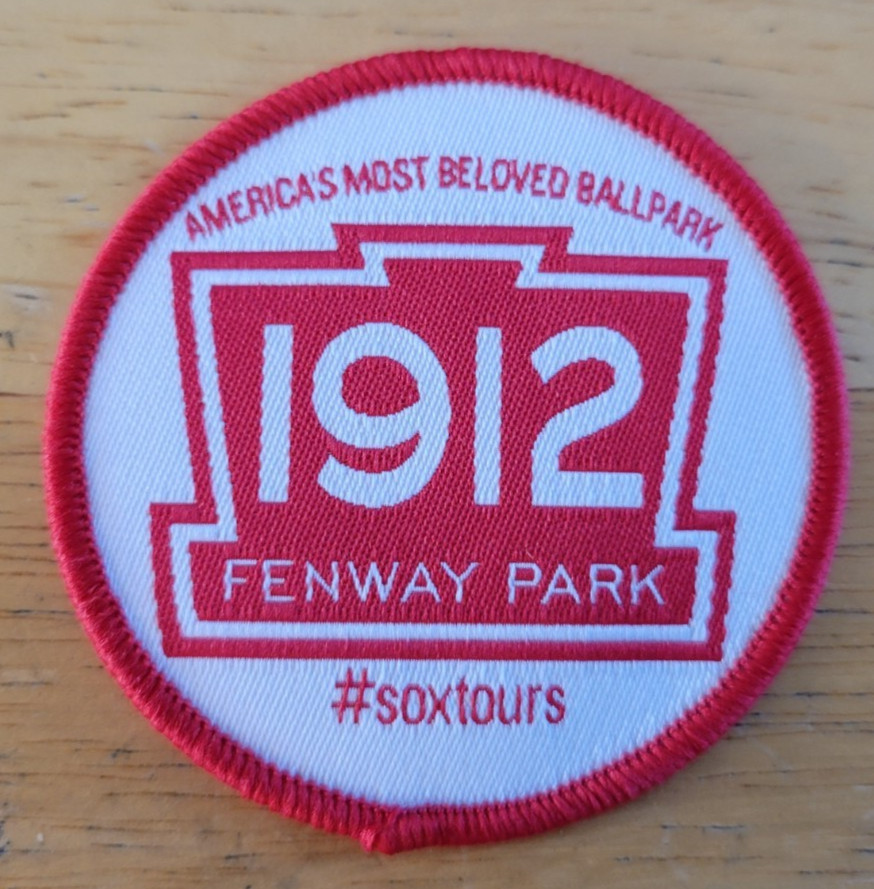 FENWAY PARK 1912 COMMEMORATIVE CLOTH PATCH-#SOXTOURS