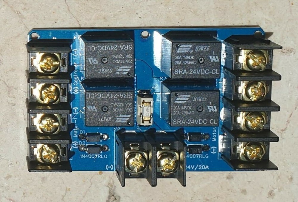 24V 20A Dual Channel Relay Module Solar PV Panel Sun Tracking Control Board DIY