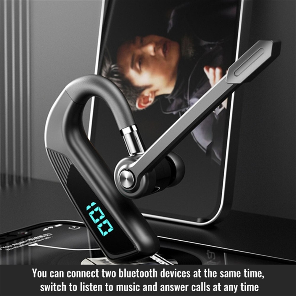 Wireless Bluetooth Earphone Hands-free Call Driver Earpiece for iOS Android
