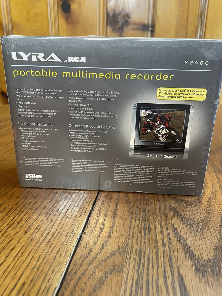 Lyra X2400 RCA Portable Multimedia Recorder