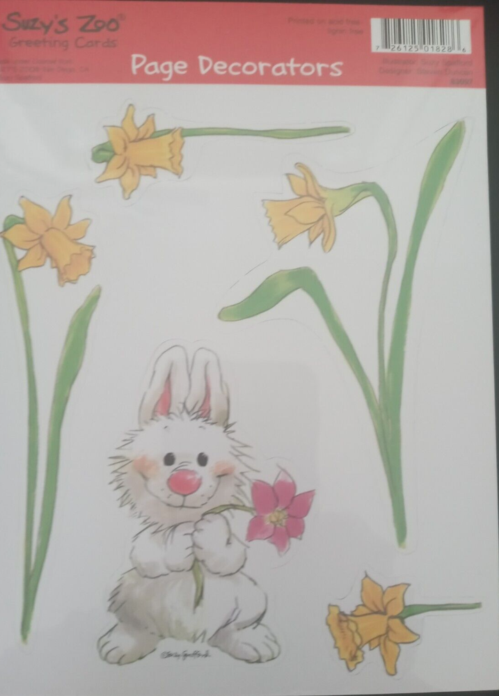 SUZY'S ZOO EASTER/SPRINGTIME PAGE DECORATORS SCRAPBOOKING PUNCH OUTS #83097
