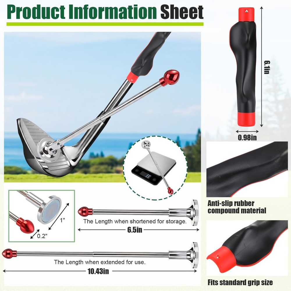 Golf Club Training Set Golf Alignment Sticks and Grip Trainer Alignment Rods ...