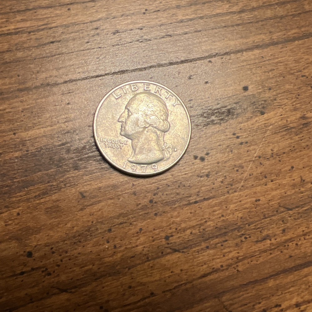 1979- D Washington Quarter/ Error Coin/ Mint Mark Filled Solid D Striking
