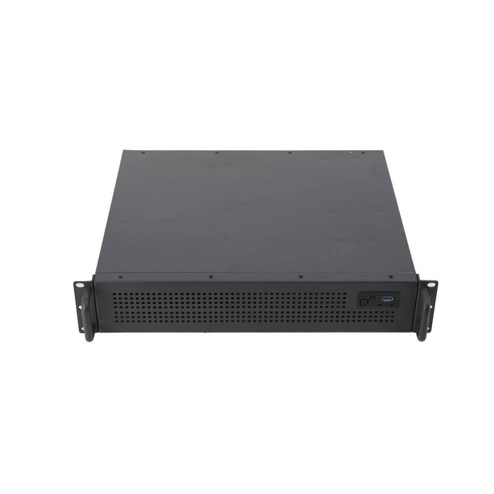 19" rack server housing 2U 2U black - only 38cm deep
