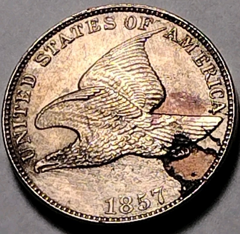 1857 1C Flying Eagle Cent C25-297