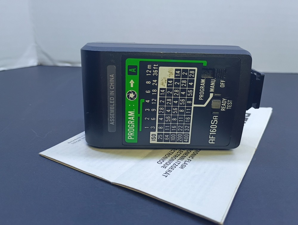 Pentax AF160Sa Electronic Flash Unit W Instructions