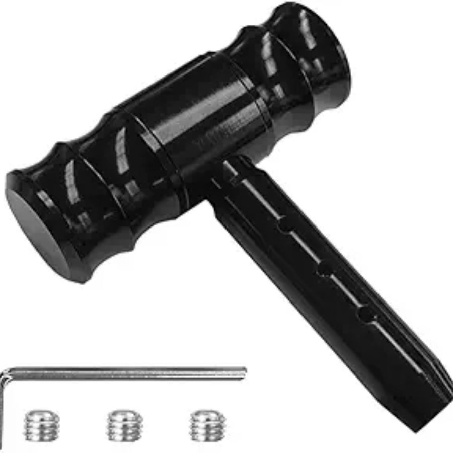 Gear Shift Head, Modification Aircraft Joystick Shift Knob, Aluminum Black