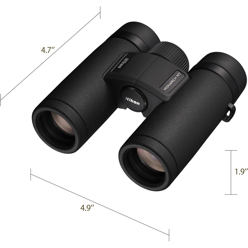 Nikon 8x30 Monarch M7 Binoculars Bundle With Neck Strap + Backpack And More
