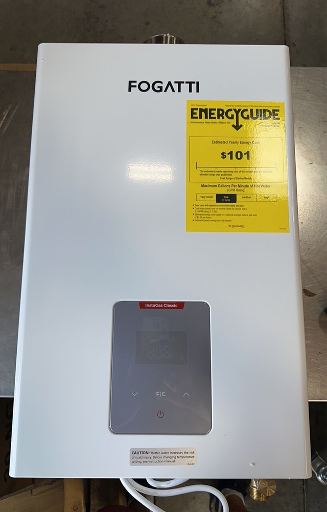 USED-13L Indoor Tankless Water Heater Natural Gas 4.0 GPM 90,000 BTU Instant Hot