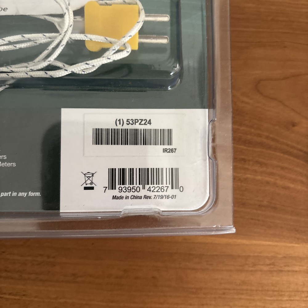 Extech IR267: Mini Infrared Thermometer with Type K
