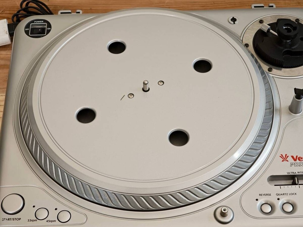 Vestax PDX-2000 Direct Drive DJ Turntable Silver JUNK