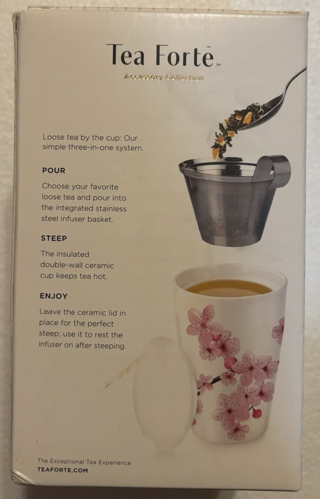Tea Forte Kati Steeping Cup with Infuser - Hanami Ceramic