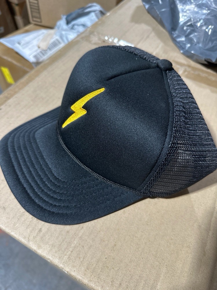 Aviator Nation  Black Trucker Mesh Hat Cap Snap Back Venice CA