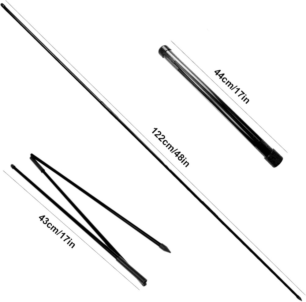 Golf Alignment Sticks 2 Pack Swing Training Aid Equipment Collapsible Trainer...