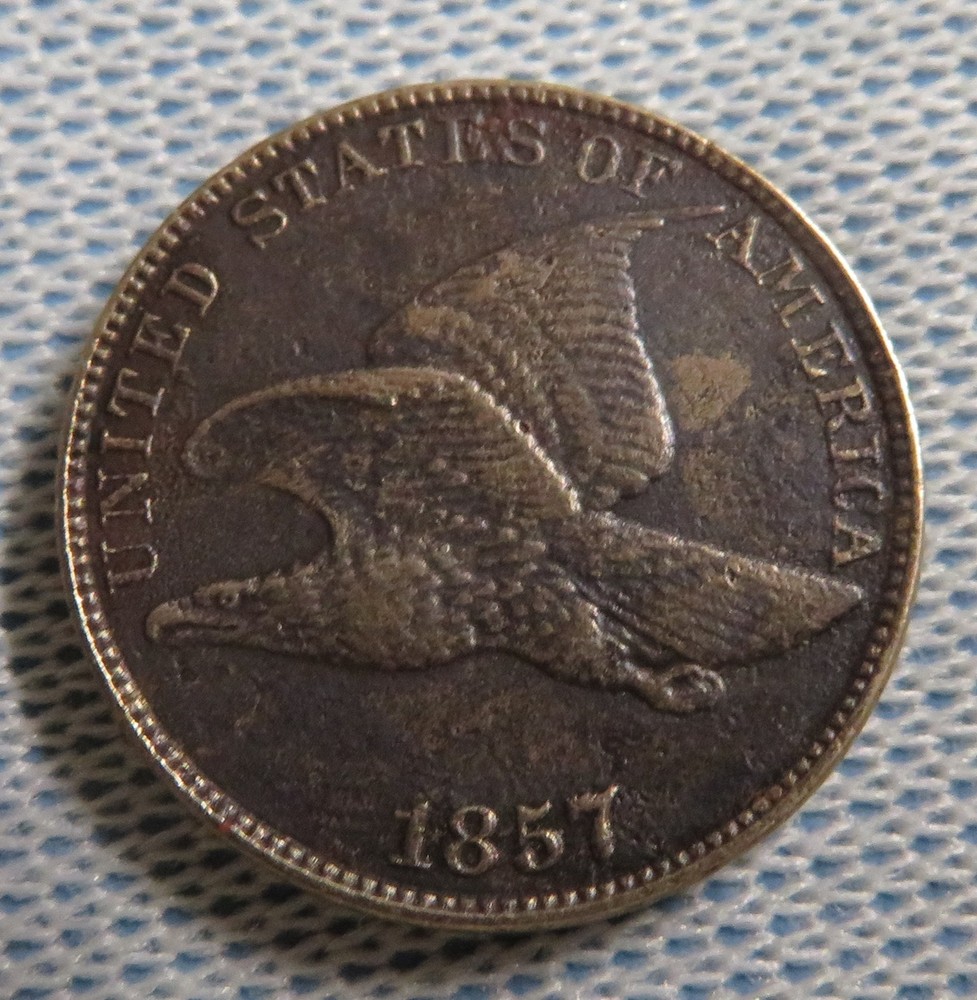 1857 Flying Eagle Cent - XF-AU