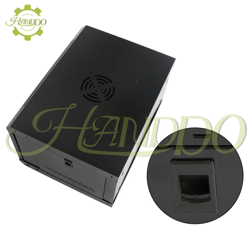 6U Wall Mount IT Data Network Server Rack Cabinet Enclosure 15.5" Depth Black
