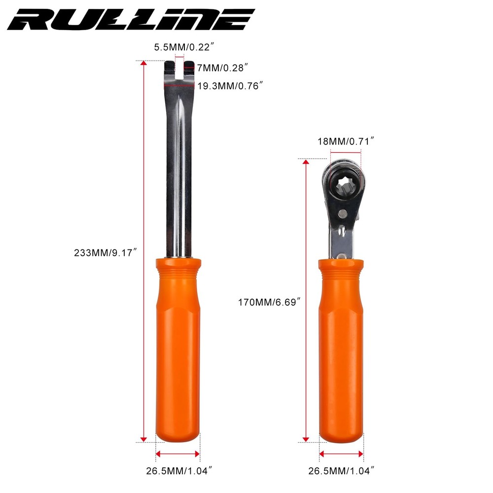 2-Piece Automatic Slack Adjuster Release Tool Set for Air Brake System Adjust...