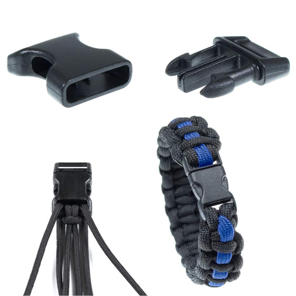 Black Plastic Side Release Buckles for 5/8", 5/8 Inch Buckle X 50 Pack