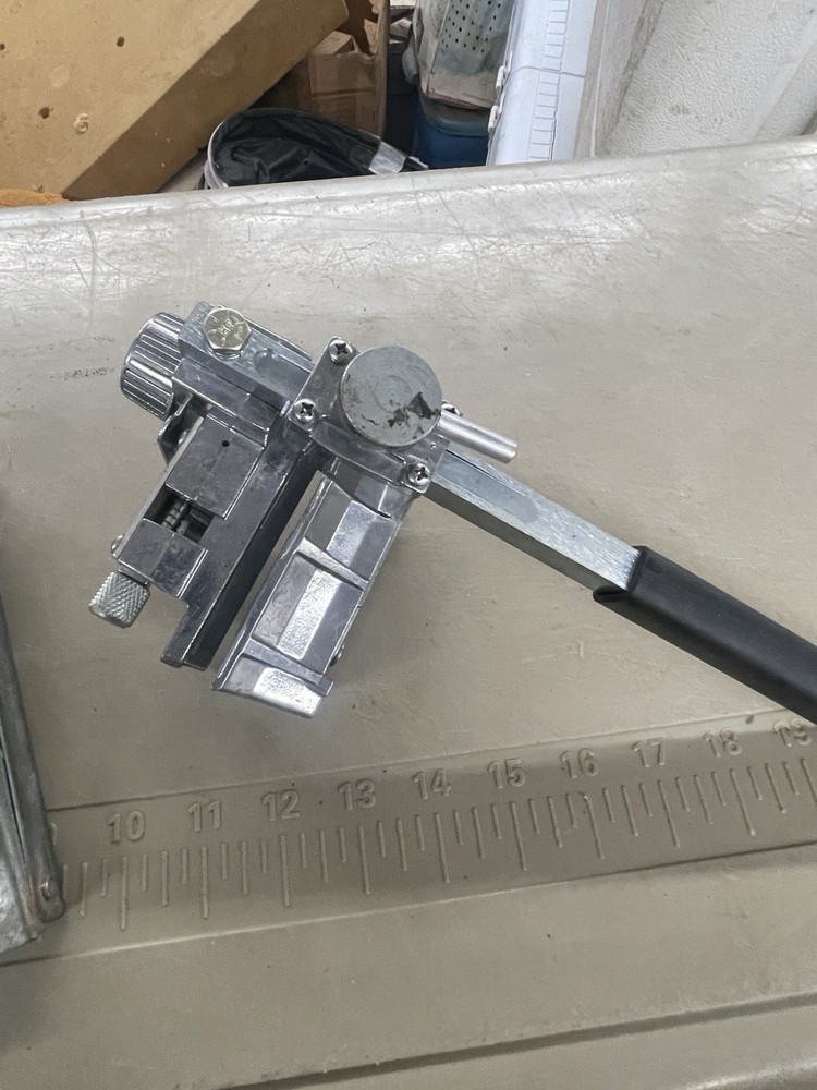 Speed Systems Insulation Stripper Tool With Straight Blade Installed