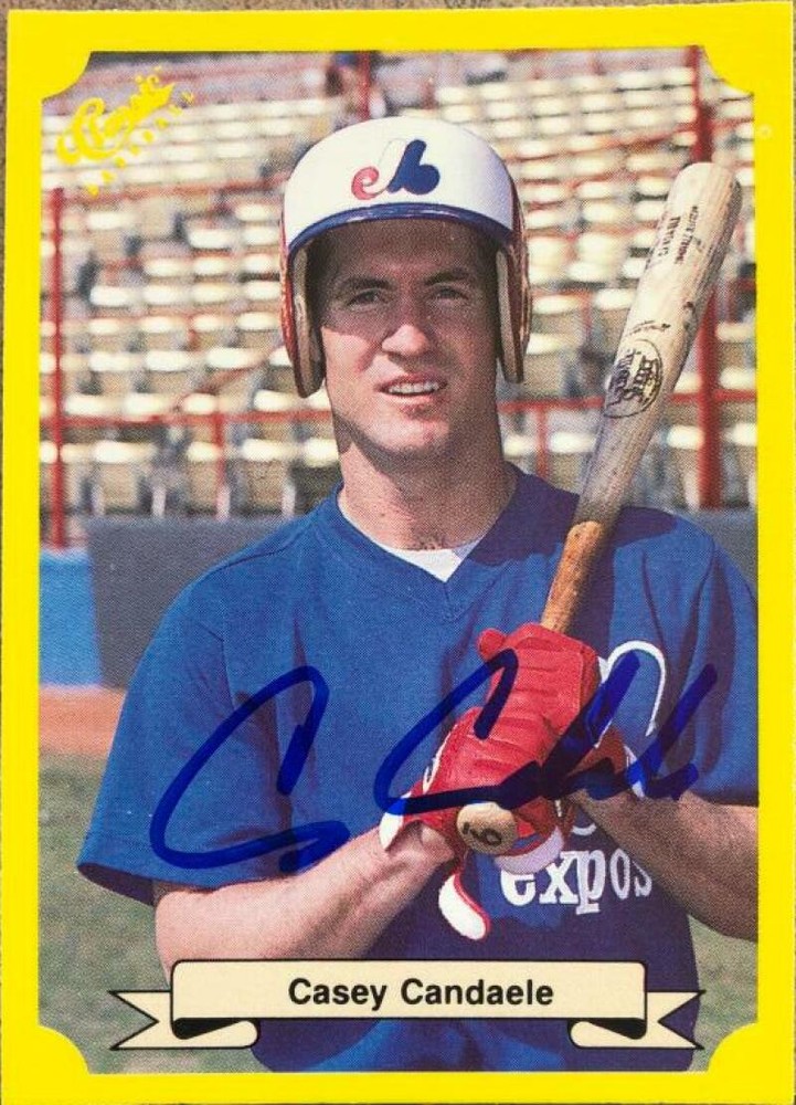 Casey Candaele Autographed 1987 Classic Update Yellow #128