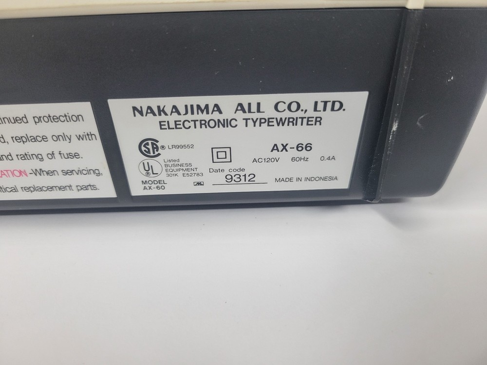 Nakajima WPT-66 Portable Electronic Word Processing Typewriter Tested