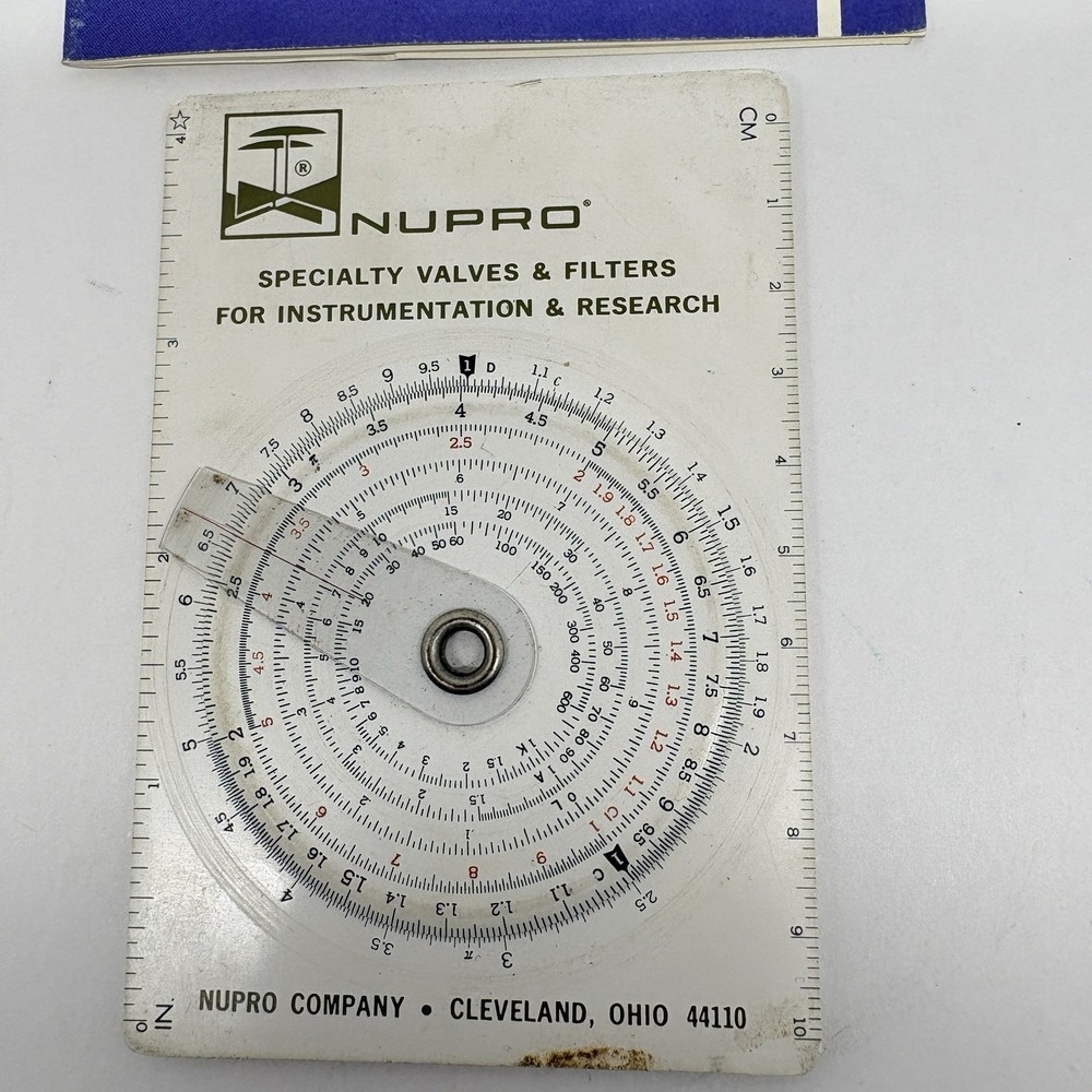 Vintage Concise CTCS-552 Circular Slide Rule Conversion Tables NUPRO Calculator