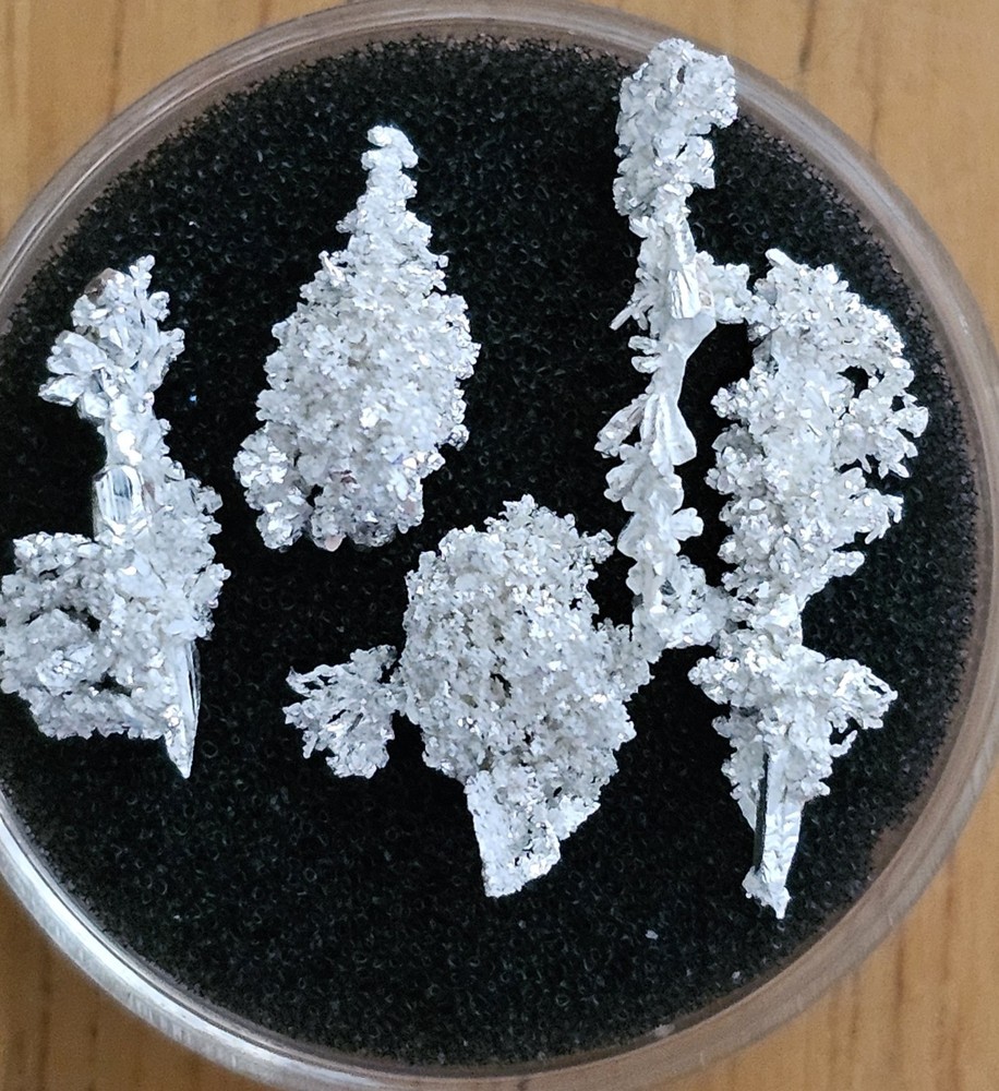 3.267g 9999 Pure Crystallized Silver Nuggets