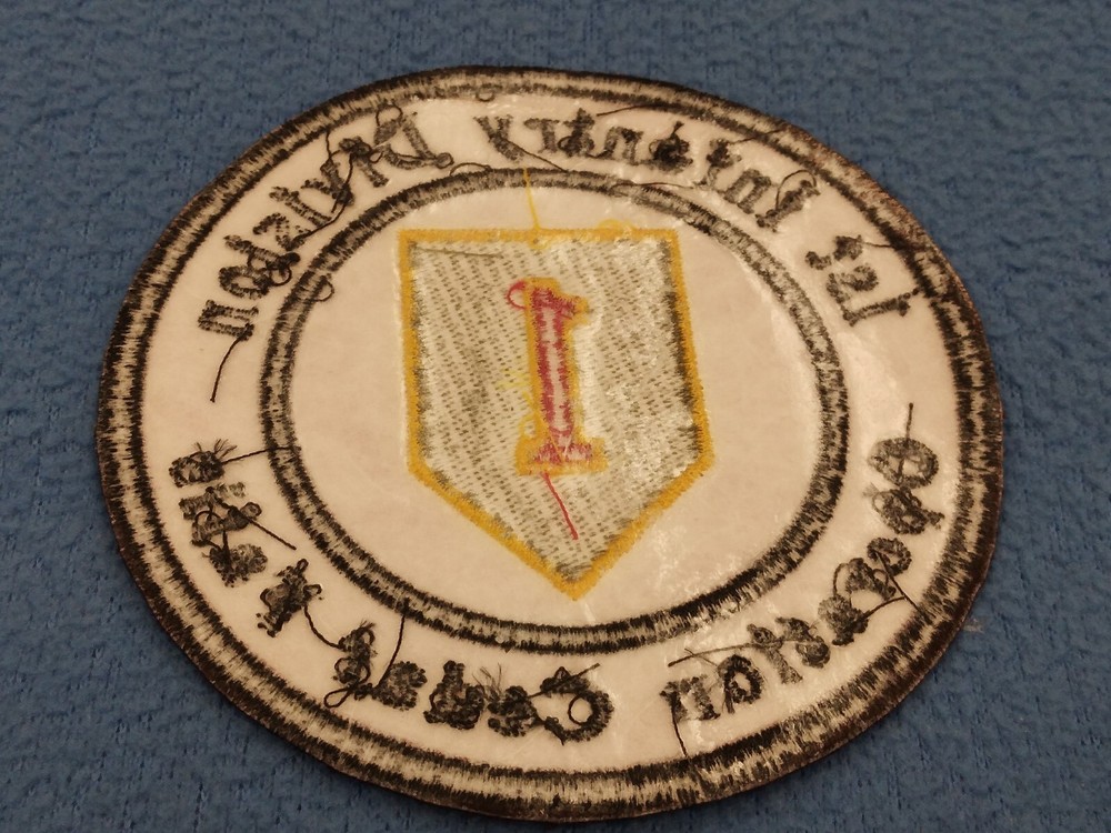 1st INFANTRY DIVISION PATCH - OPERATION CEDAR FALLS - 4 INCH