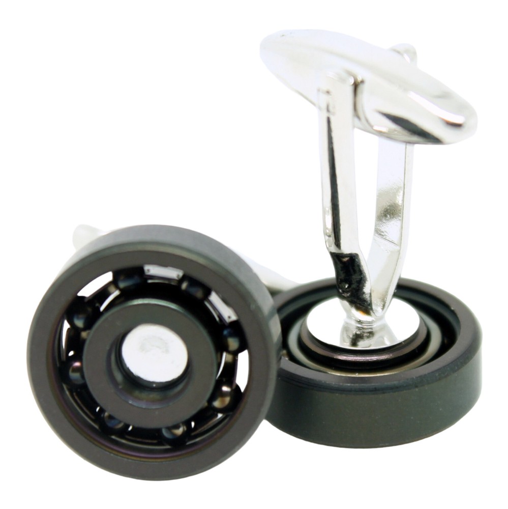 Grey Circular Cufflinks