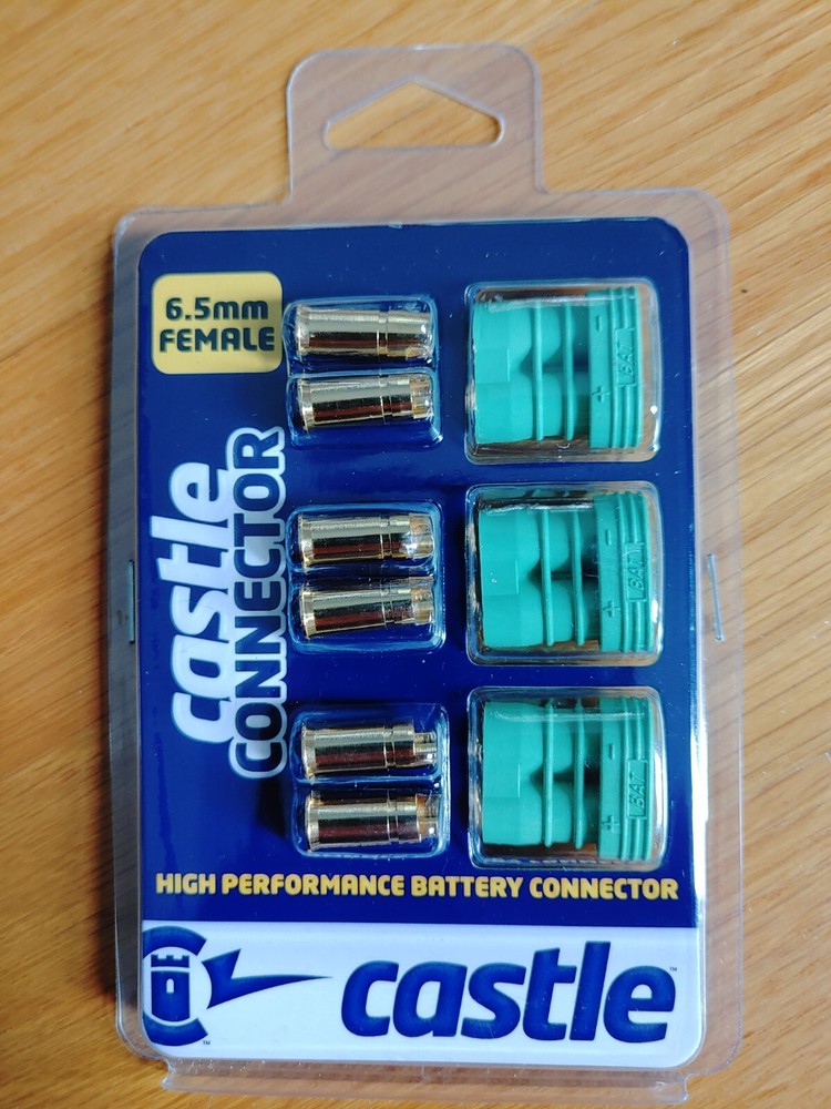Castle Creations 6.5mm Polarized Connectors (Female Multi-Pack)