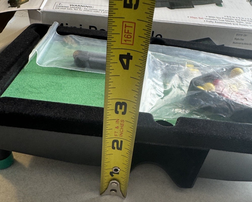 Mini Pool Table Set Portable Small Tabletop Billiards Game