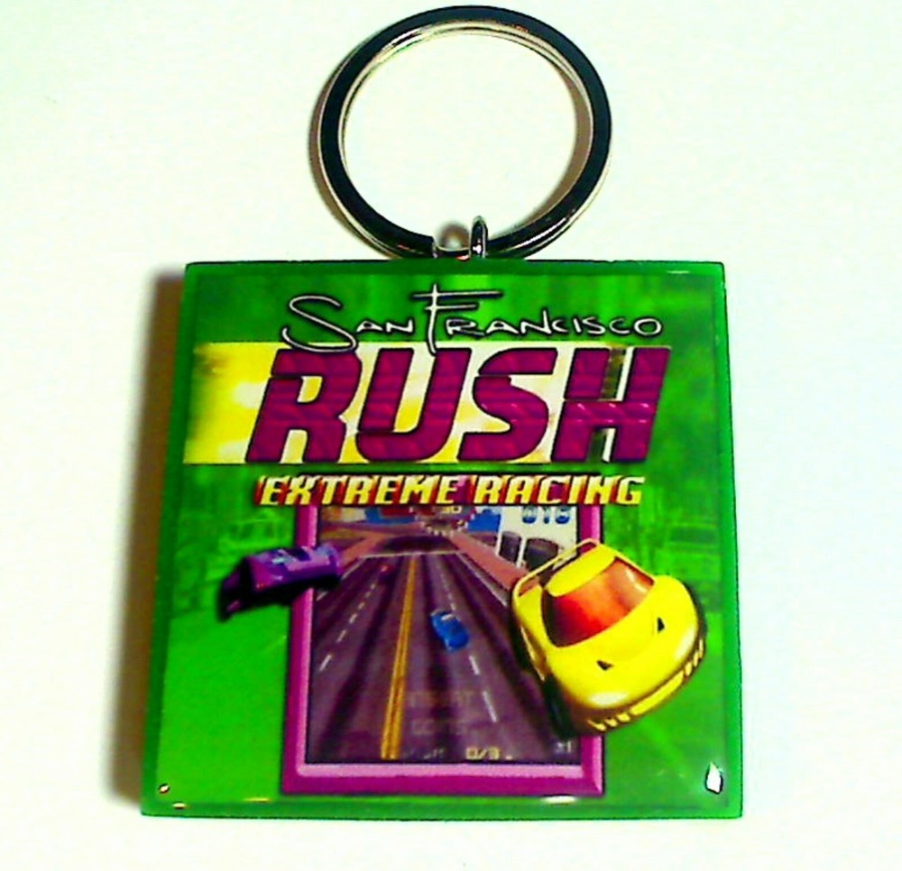 San Francisco RUSH  Arcade Coin Door accessory Keychain