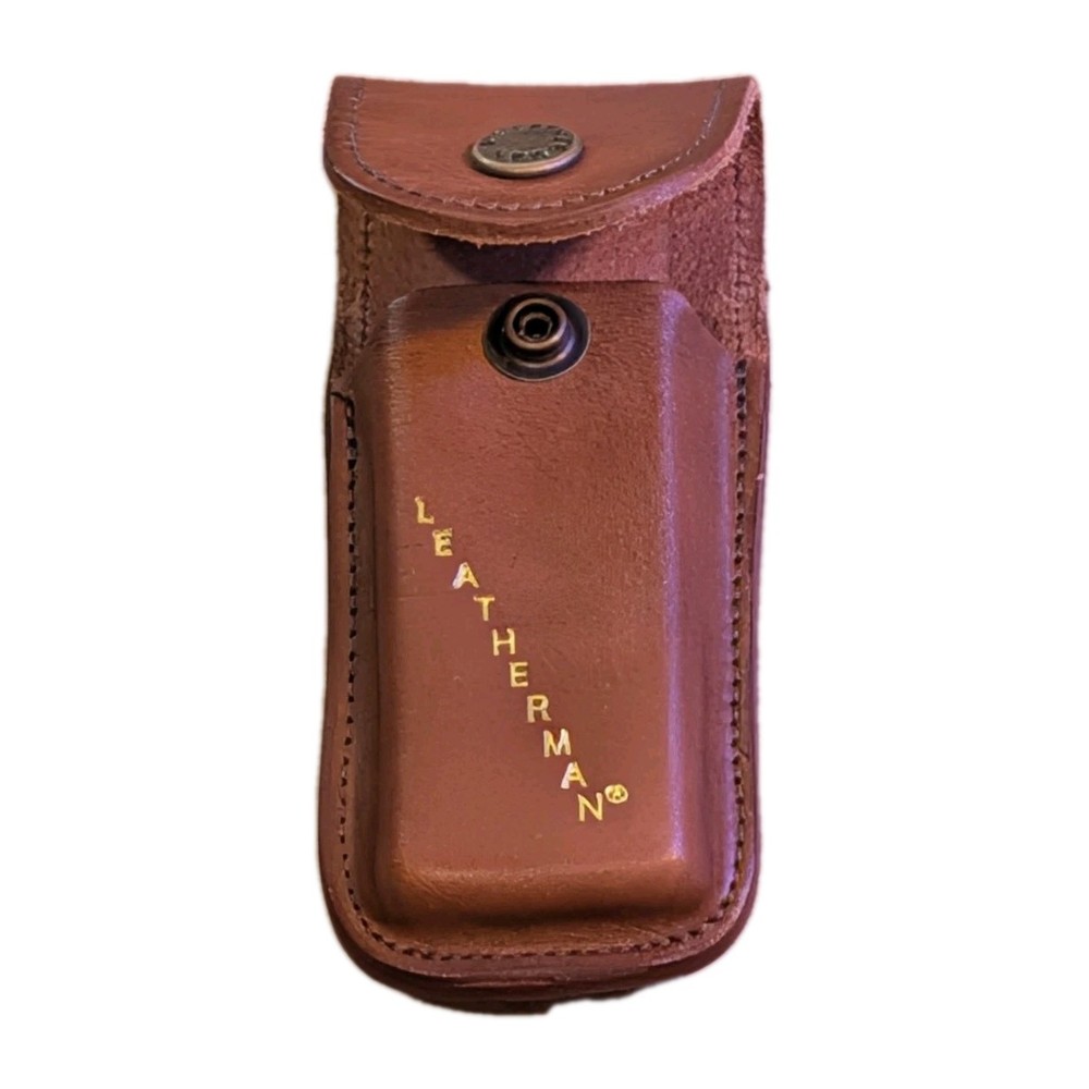 LEATHERMAN, Heritage Leather Snap Sheath for Multi-Tools, Brown, Medium
