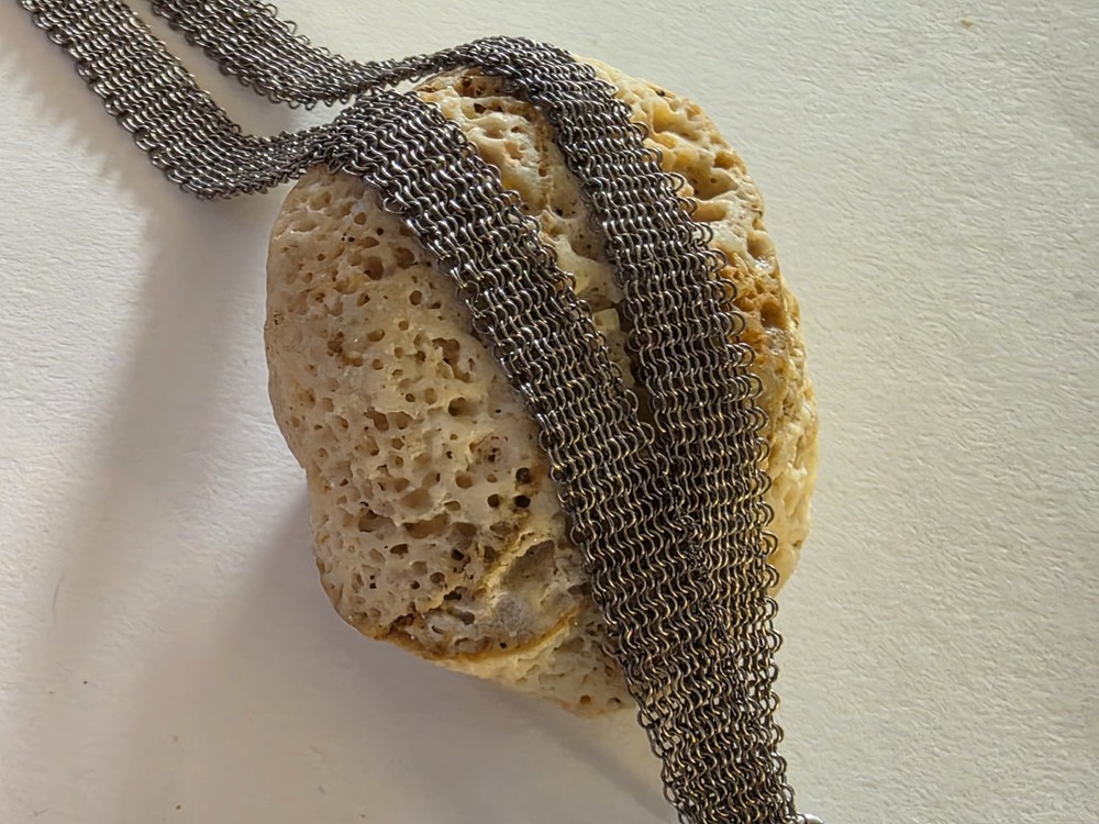 Antique Solid Silver 800 German Small Mesh Handbag Purse with Mesh Handle Strap.