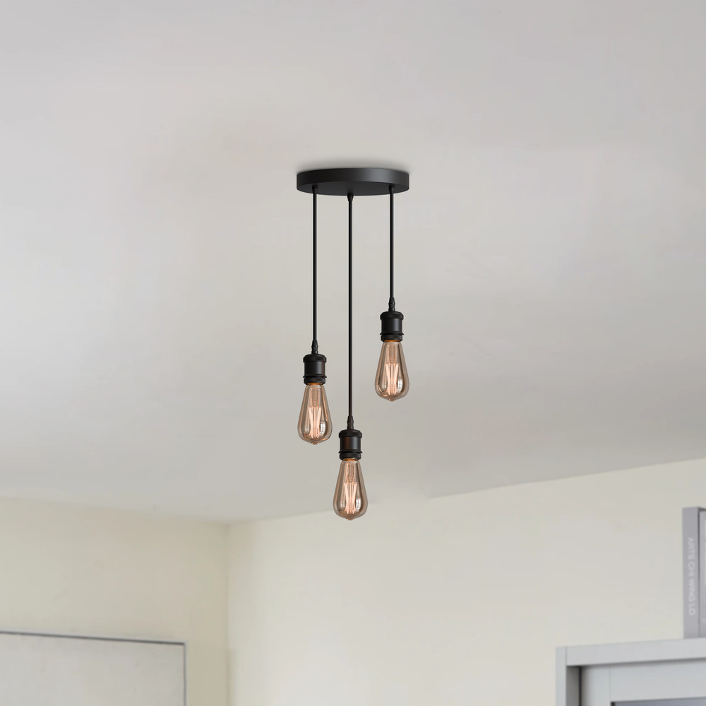 3 Way Pendant Light Kit Mini Pendant Light Cable E26 Lamp Holder