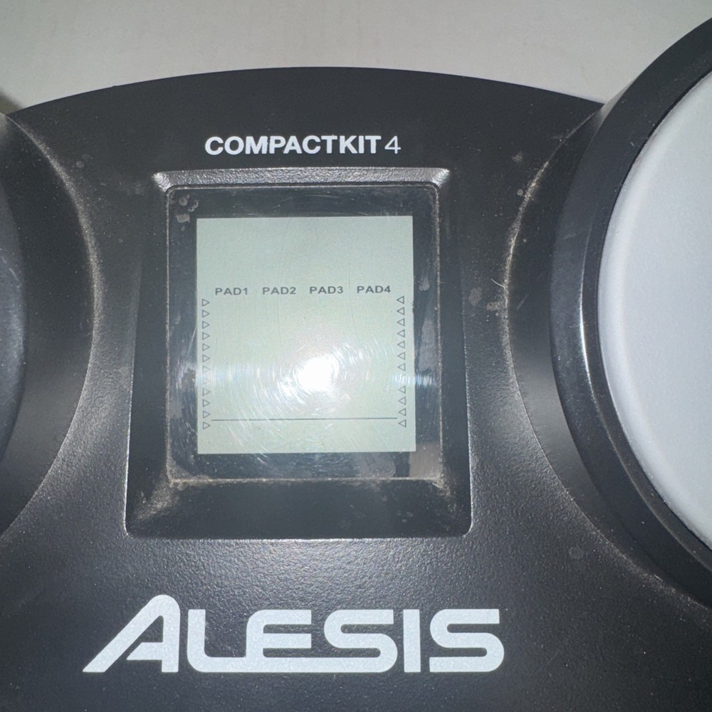 Electronic Drum Compact Kit 4 Pad Black Gray Alesis Working